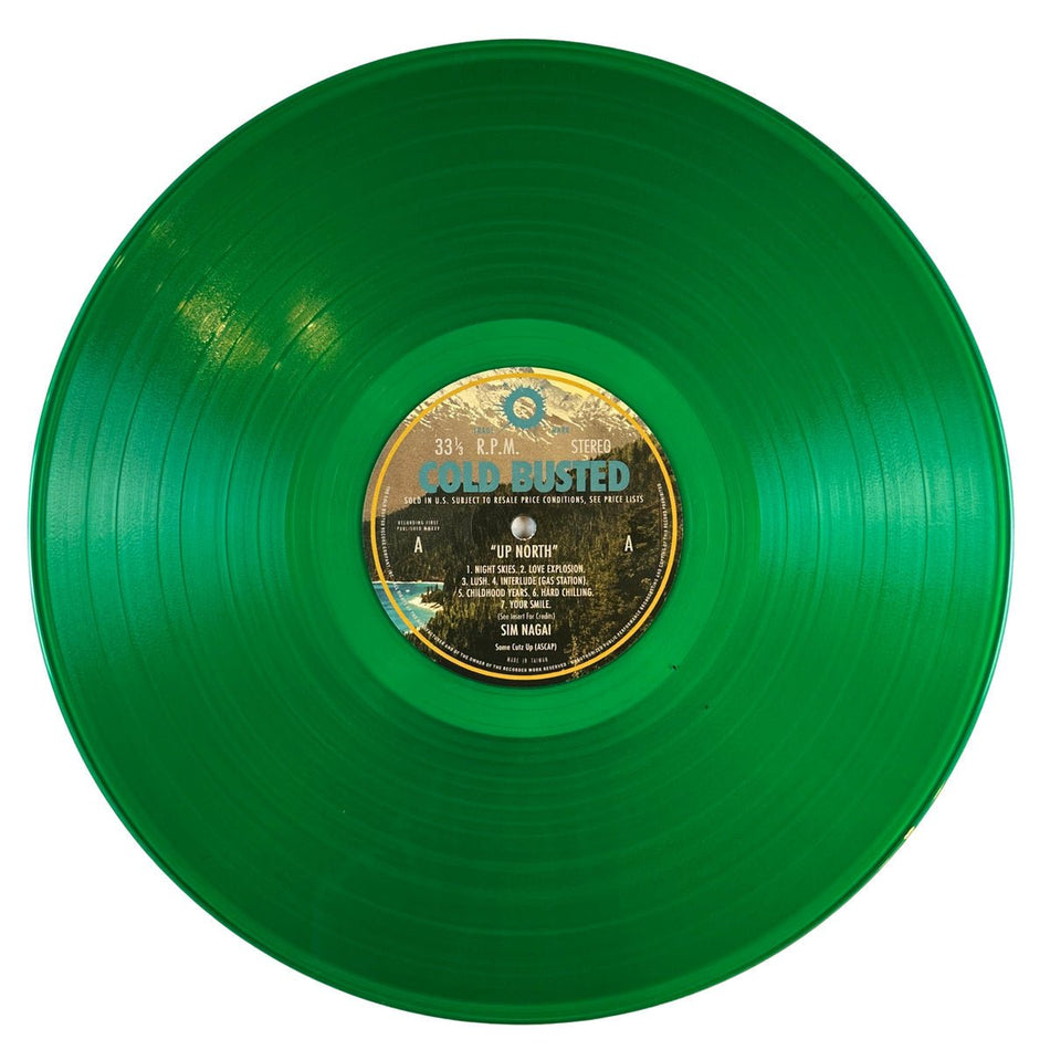 Sim Nagai - Up North - Limited Edition Transparent Dark Green Colored 12 Inch Vinyl - COLD BUSTED