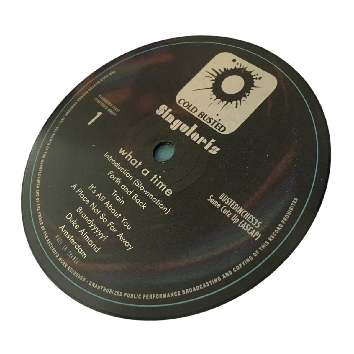 Singularis - What A Time - Limited Edition 12 Inch Vinyl - Cold Busted