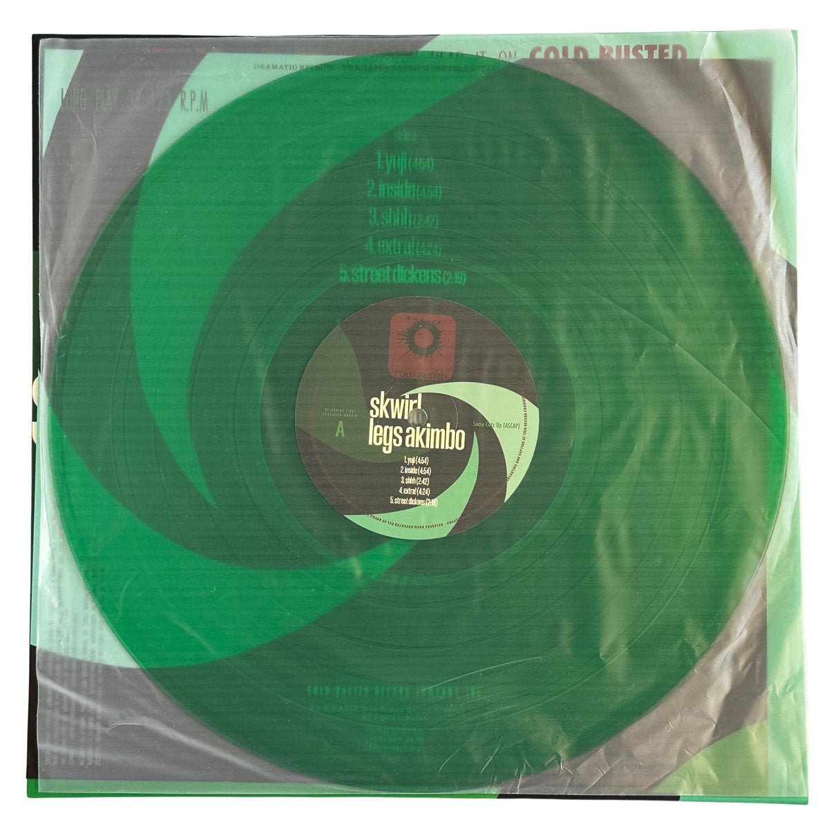 Skwirl - Legs Akimbo - Limited Edition Transparent Dark Green Vinyl - COLD BUSTED