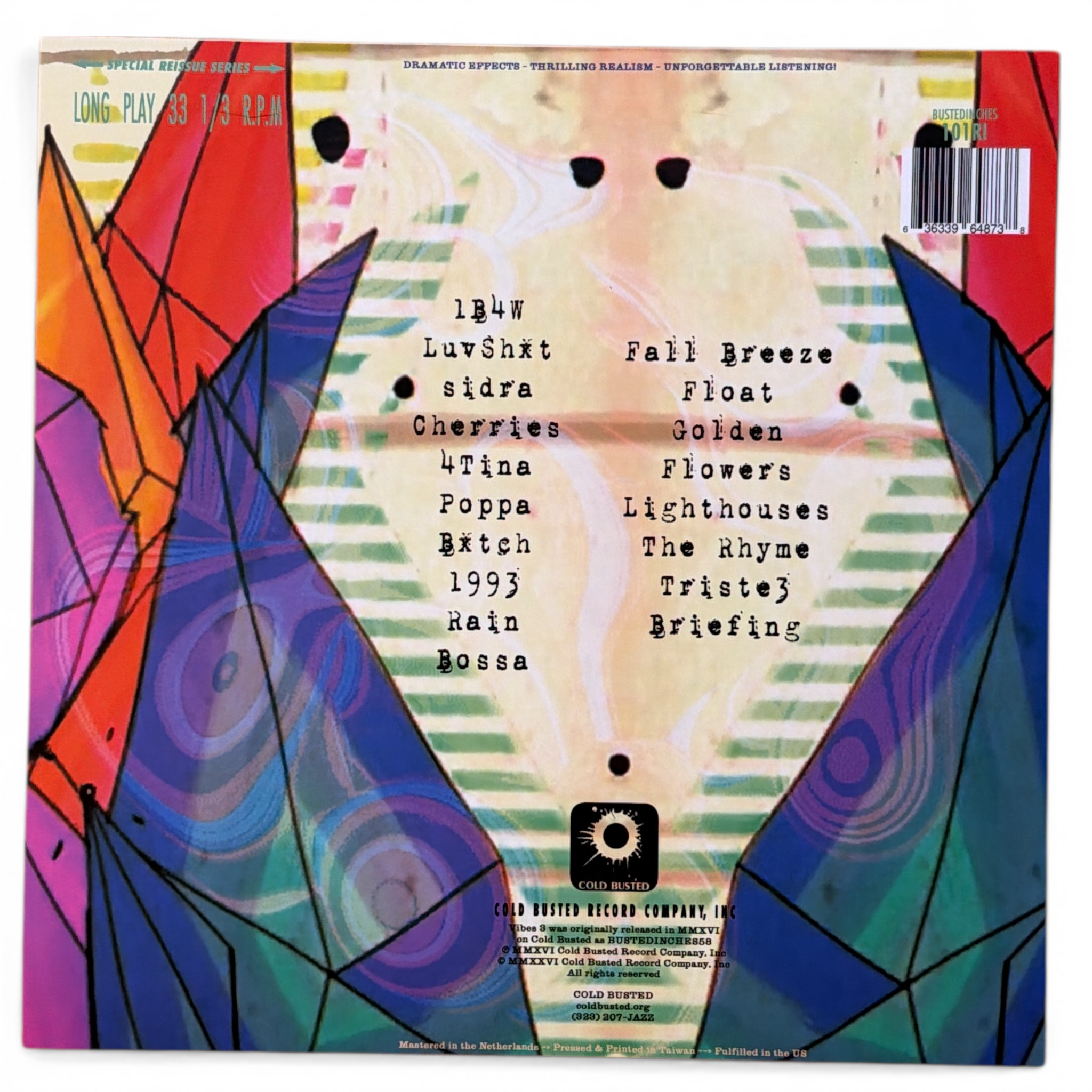 The Deli - Vibes 3 (Remastered) - Special Reissue Series Black 12 Inch Vinyl - COLD BUSTED