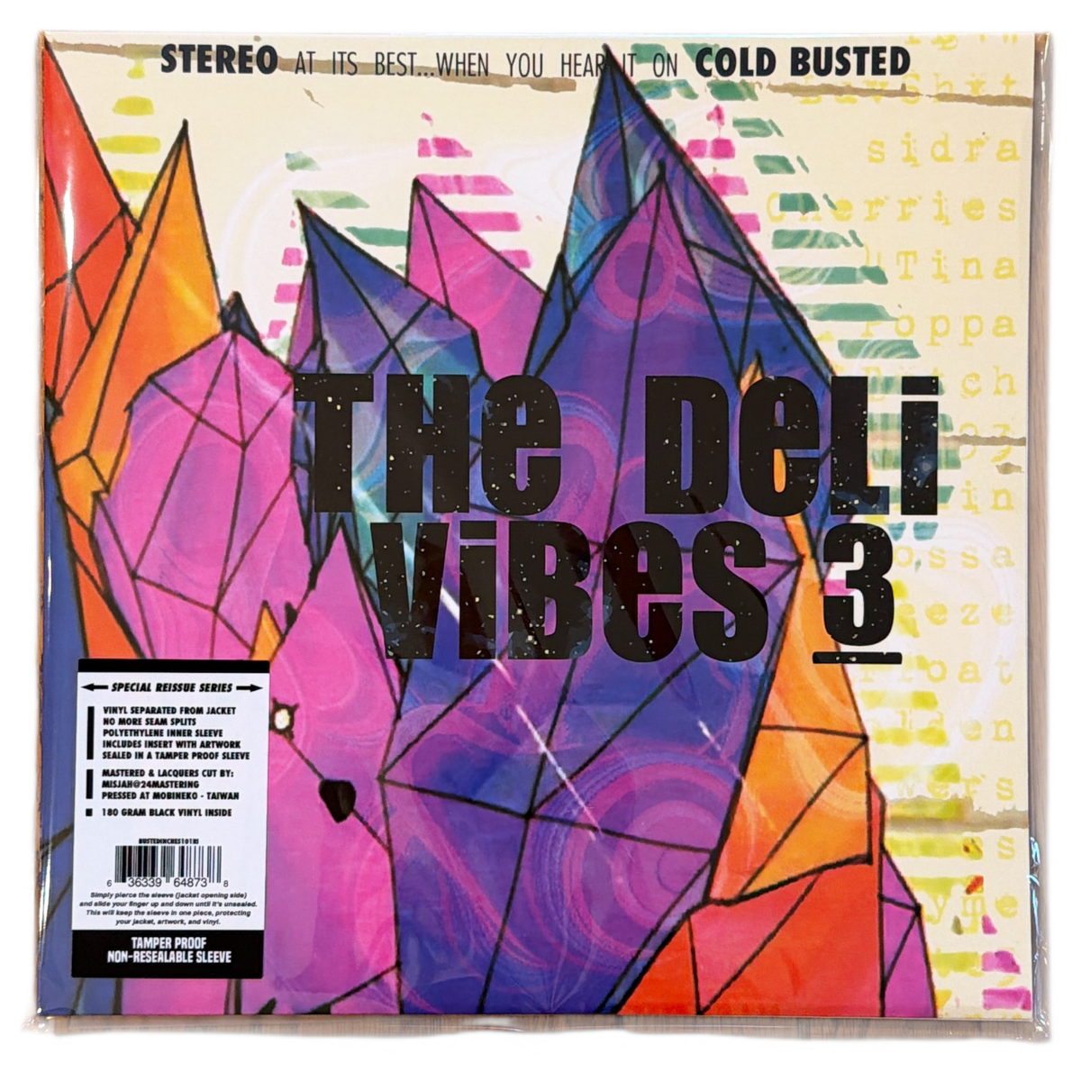 The Deli - Vibes 3 (Remastered) - Special Reissue Series Black 12 Inch Vinyl - COLD BUSTED