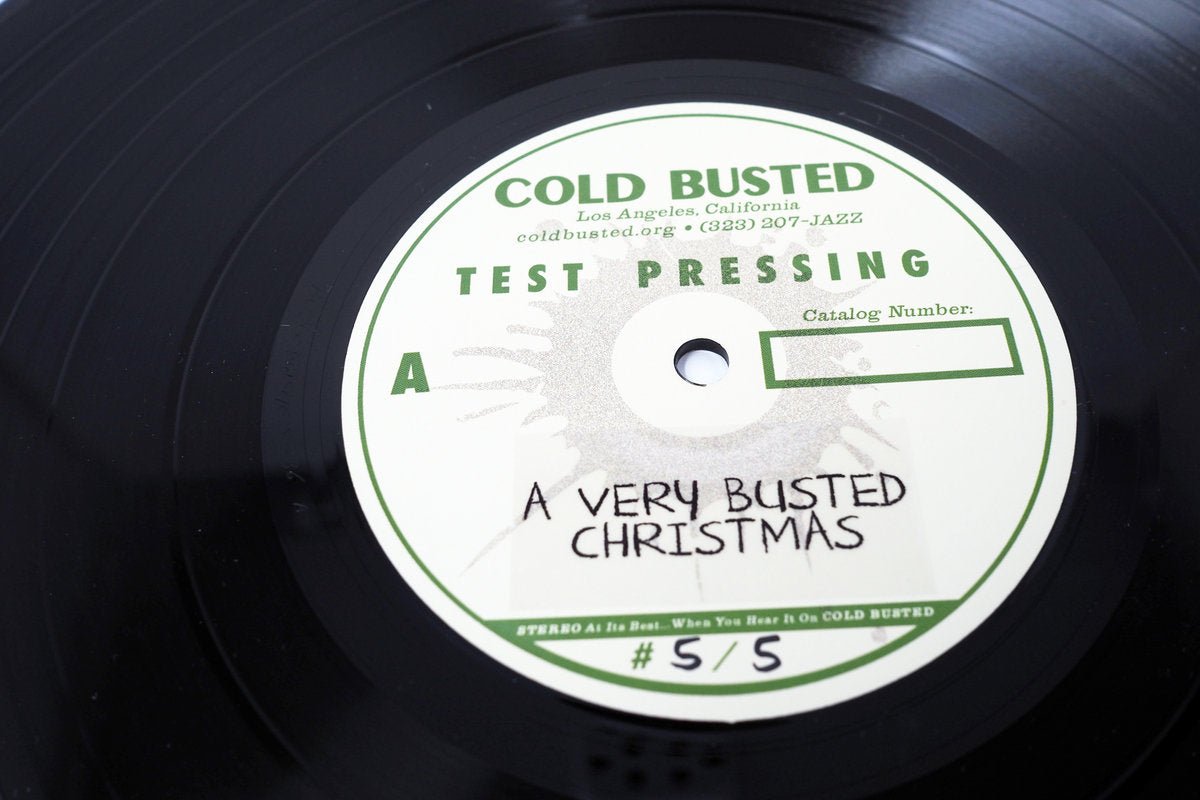 Various Artists - A Very Busted Christmas - Limited Edition 12 Inch Vinyl Test Pressing - COLD BUSTED