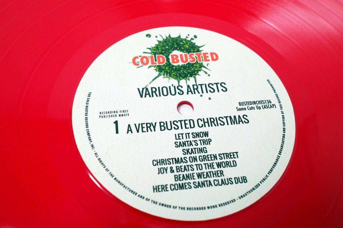 Various Artists - A Very Busted Christmas - Limited Edition Solid Red Colored 12 Inch Vinyl - COLD BUSTED