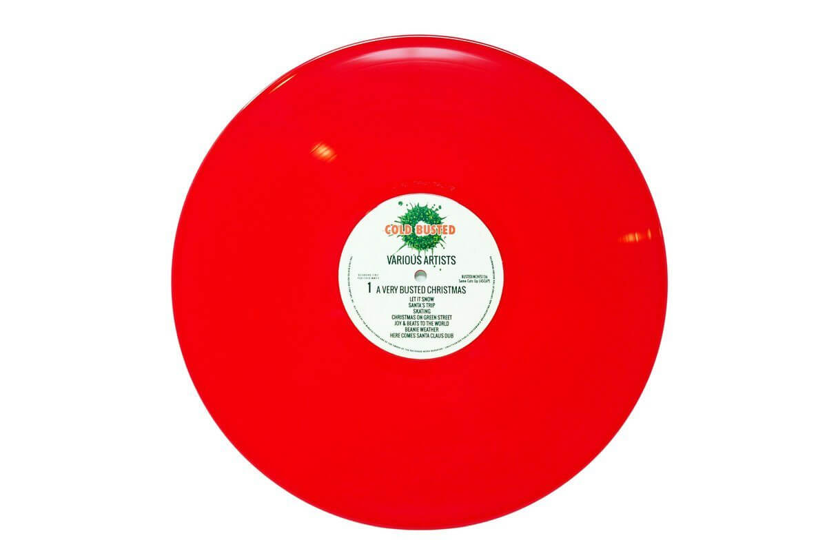 Various Artists - A Very Busted Christmas - Limited Edition Solid Red Colored 12 Inch Vinyl - COLD BUSTED