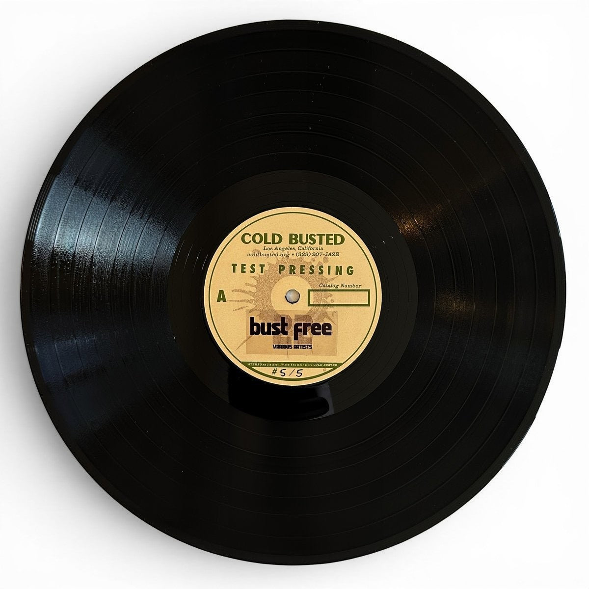 Various Artists - Bust Free 22 - Limited Edition 12 Inch Vinyl Reissue Test Pressing - COLD BUSTED
