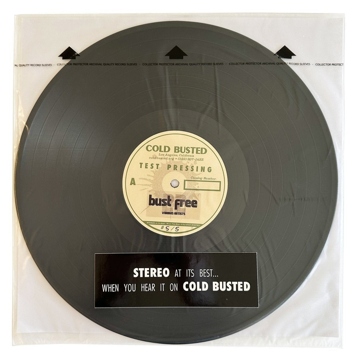 Various Artists - Bust Free 22 - Limited Edition 12 Inch Vinyl Reissue Test Pressing - COLD BUSTED