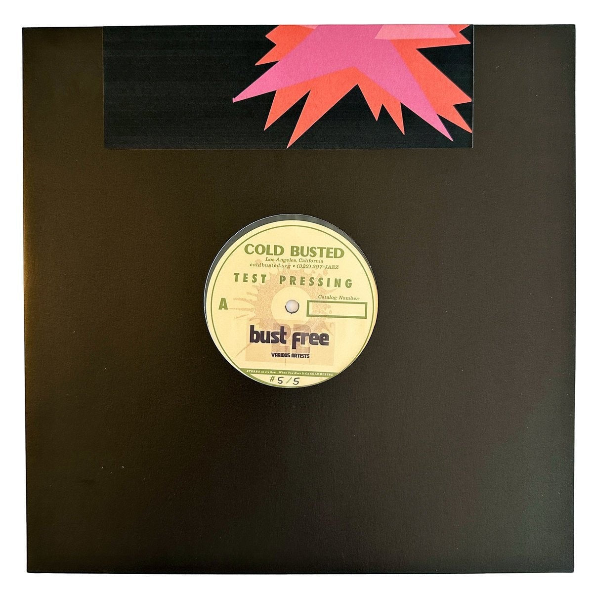 Various Artists - Bust Free 22 - Limited Edition 12 Inch Vinyl Test Pressing - 