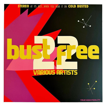 Various Artists - Bust Free 22 - Limited Edition White and Pink Marbled Colored 12 Inch Vinyl - 