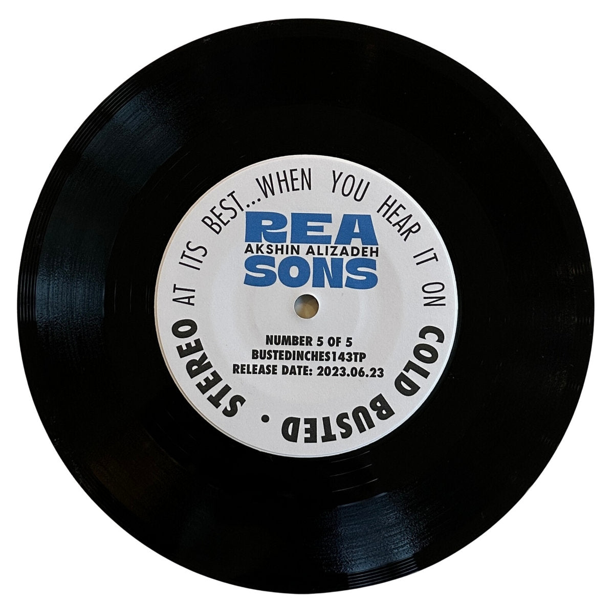 Akshin Alizadeh - Reasons - Limited Edition 7 Inch Vinyl Test Pressing - Cold Busted