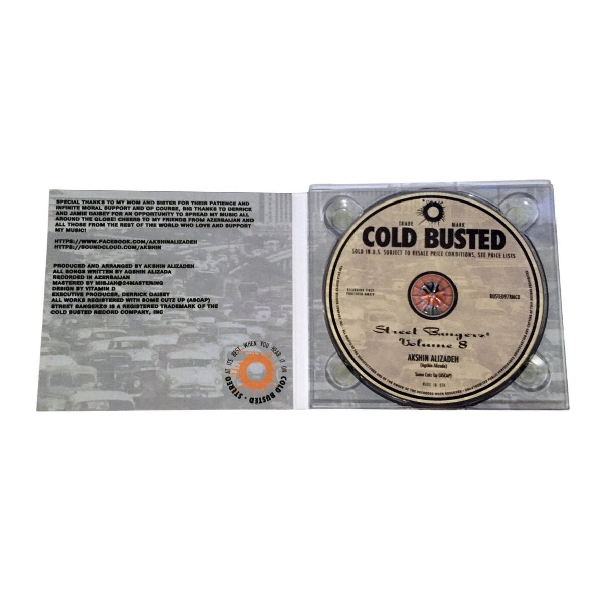 Akshin Alizadeh - Street Bangerz Volume 8 (Remastered) - Limited Edition Compact Disc - Cold Busted