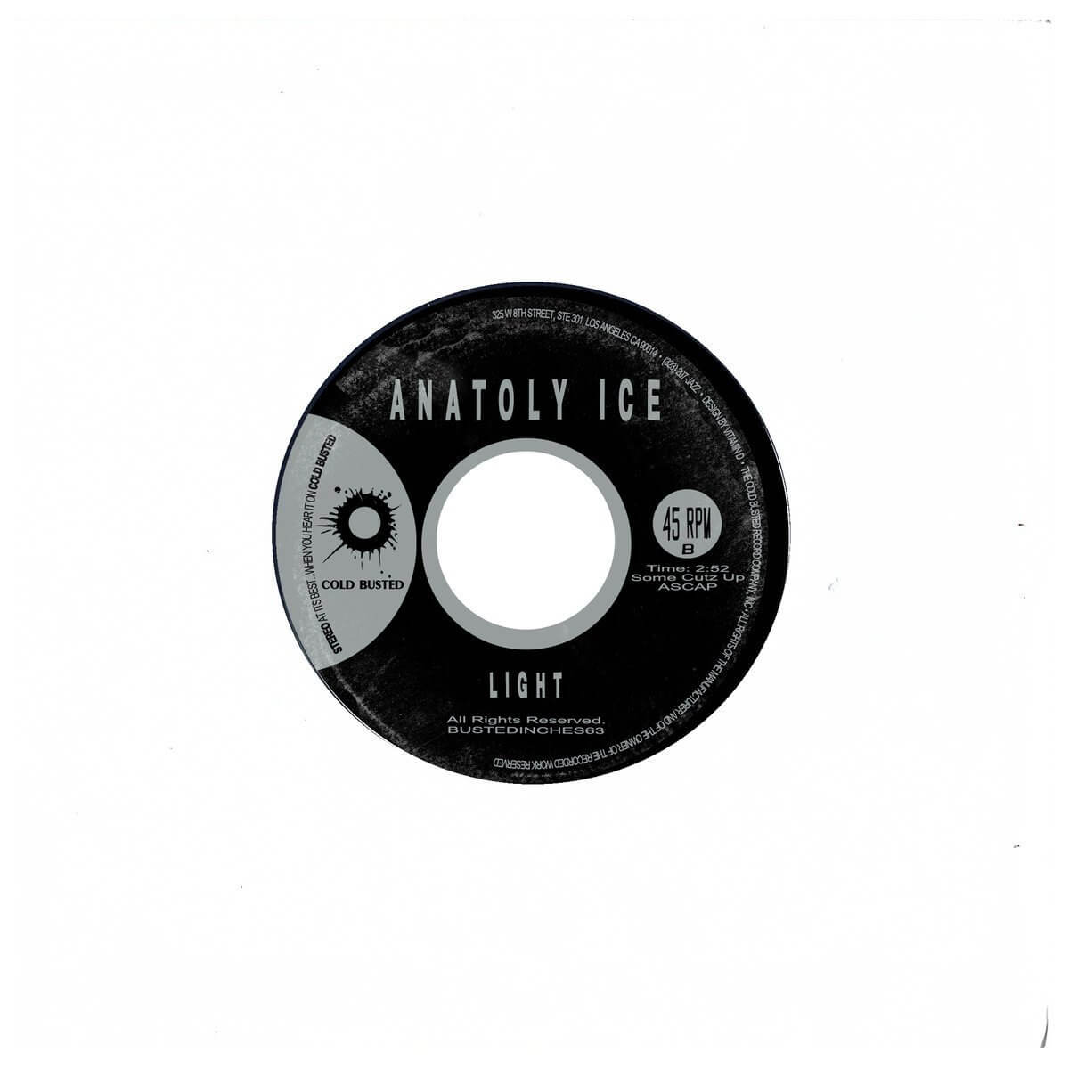 Anatoly Ice - Something Happened / Light - Limited Edition 7 Inch Vinyl - Cold Busted