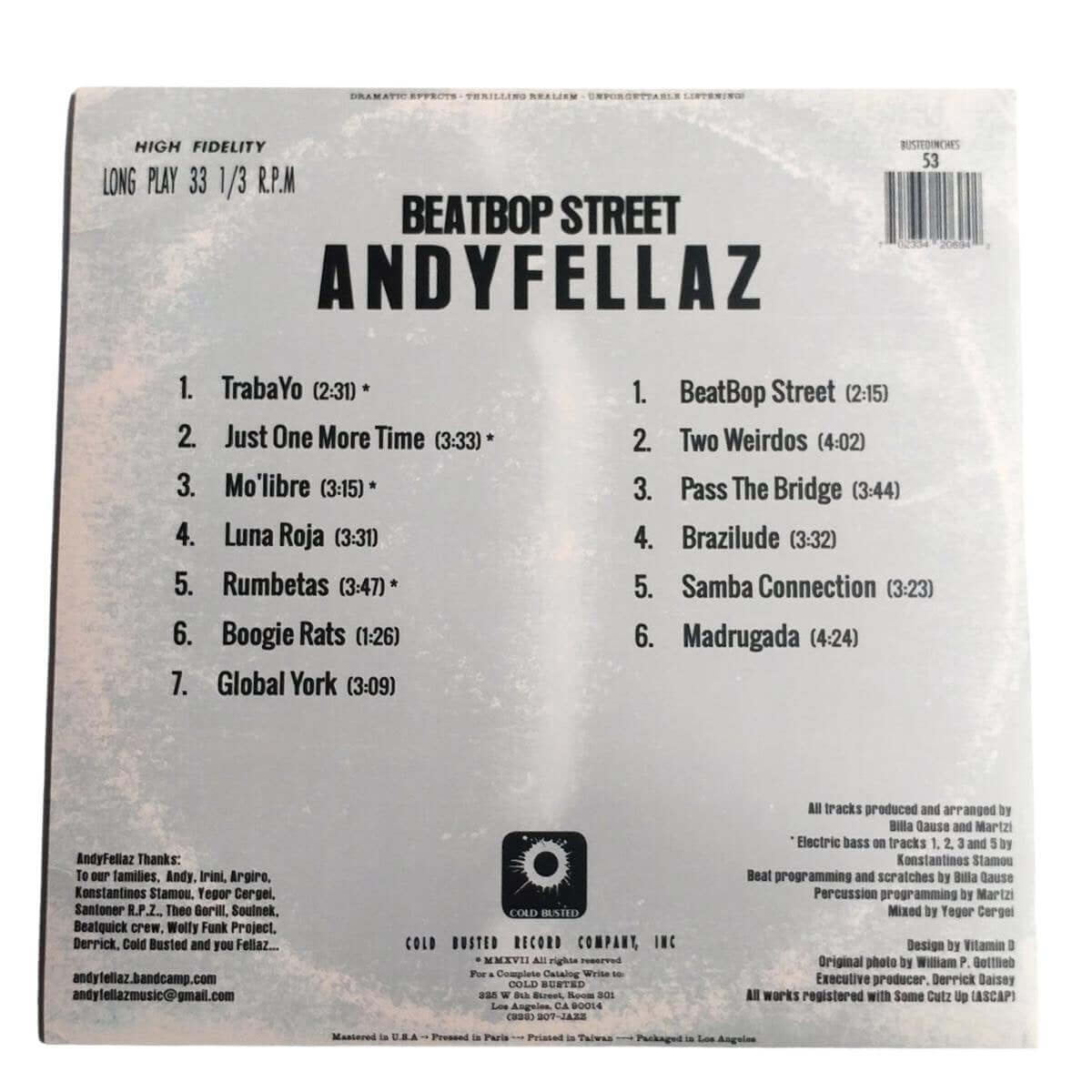 AndyFellaz - BeatBop Street - Cold Busted – COLD BUSTED