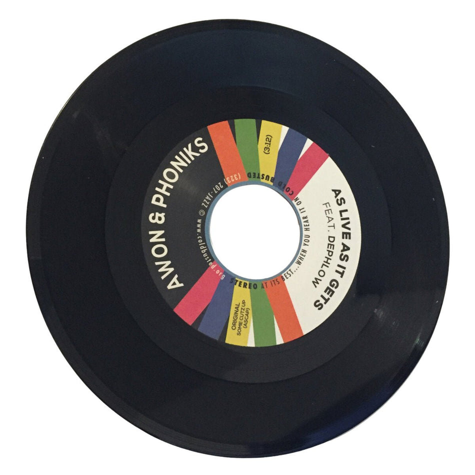 Awon & Phoniks - As Live As It Gets - Limited Edition 7 Inch Vinyl - Cold Busted