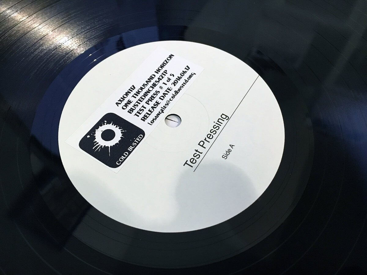 Axion117 - One Thousand Horizon - Limited Edition 12 Inch Vinyl Test Pressing - Cold Busted