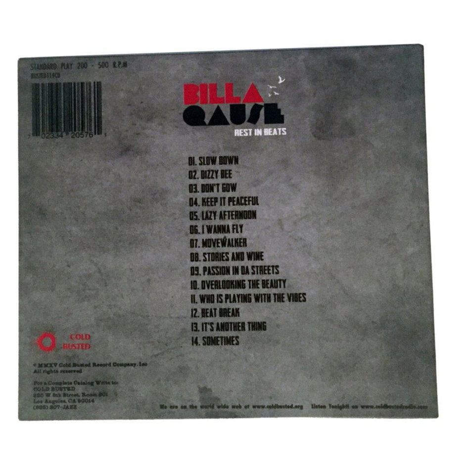 Billa Qause - Rest In Beats - Limited Edition Compact Disc - Cold Busted