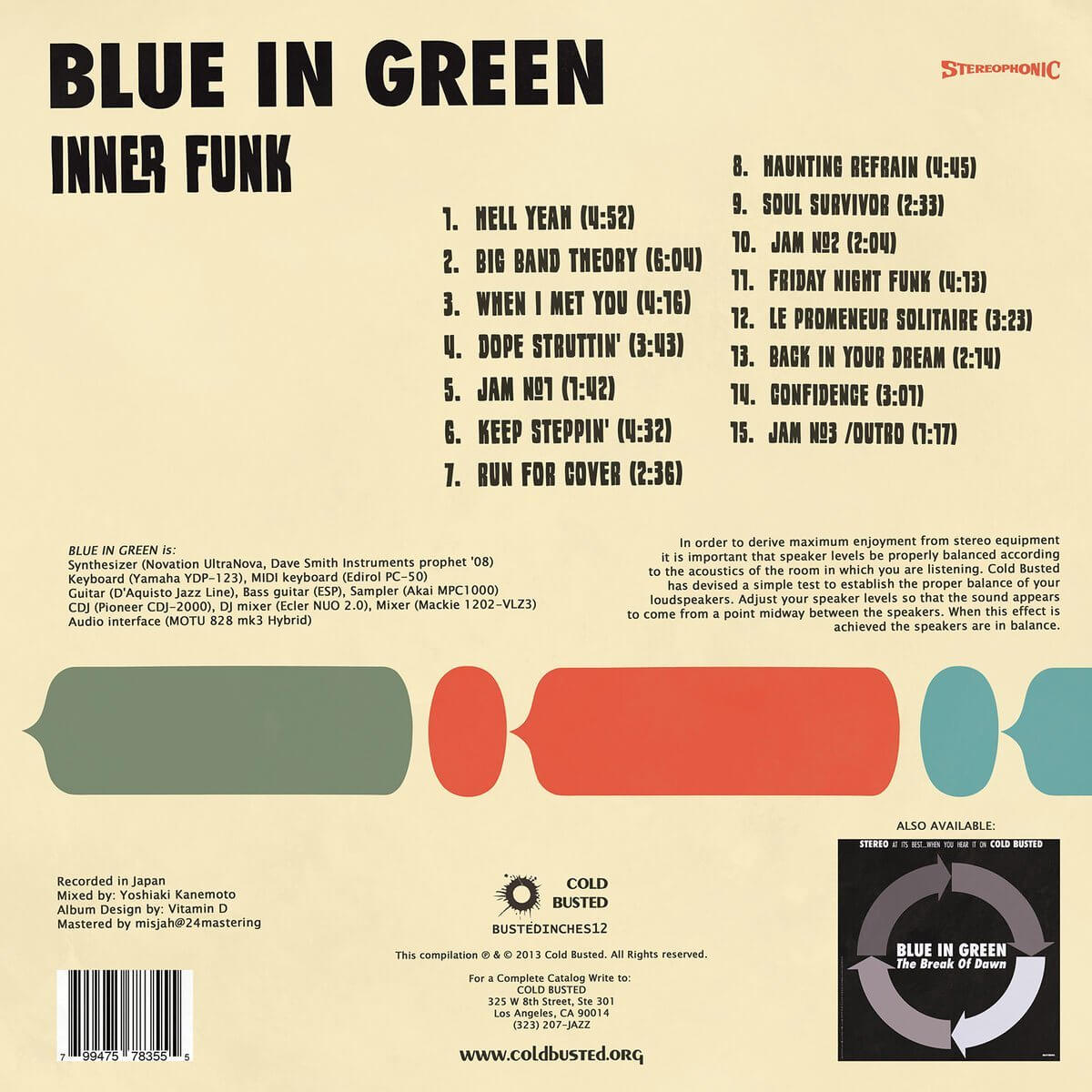 Blue In Green - Inner Funk - Limited Edition 12 Inch Vinyl - Cold Busted