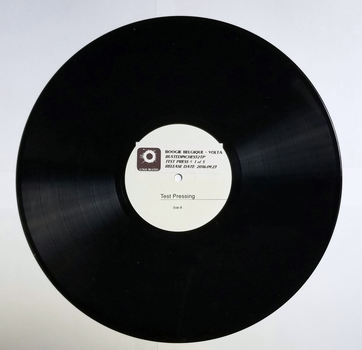 Boogie Belgique - Volta - Limited Edition 12 Inch Vinyl Test Pressing - Cold Busted