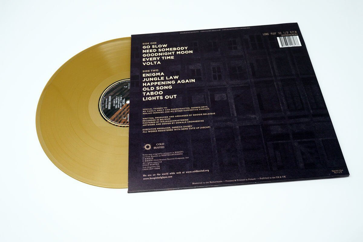 Boogie Belgique - Volta - Limited Edition Gold Colored 12 Inch Vinyl - Cold Busted
