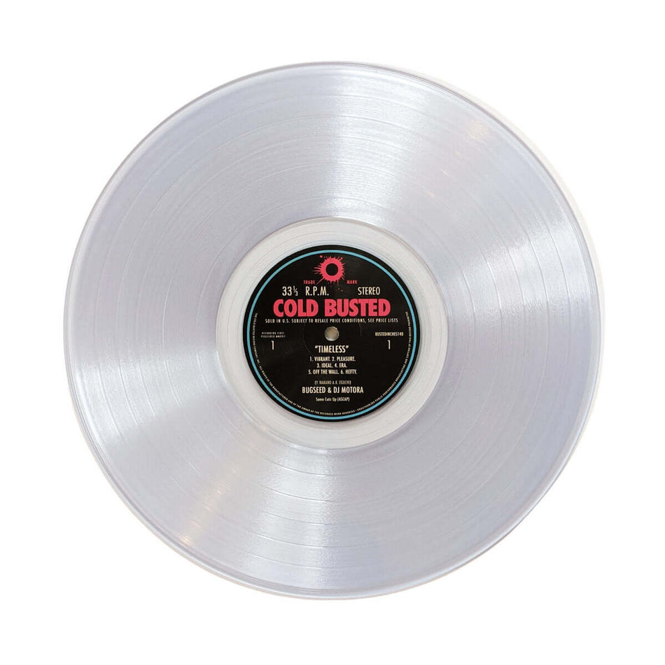 Bugseed & DJ Motora - Timeless - Limited Edition Clear Colored 12 Inch Vinyl - Cold Busted