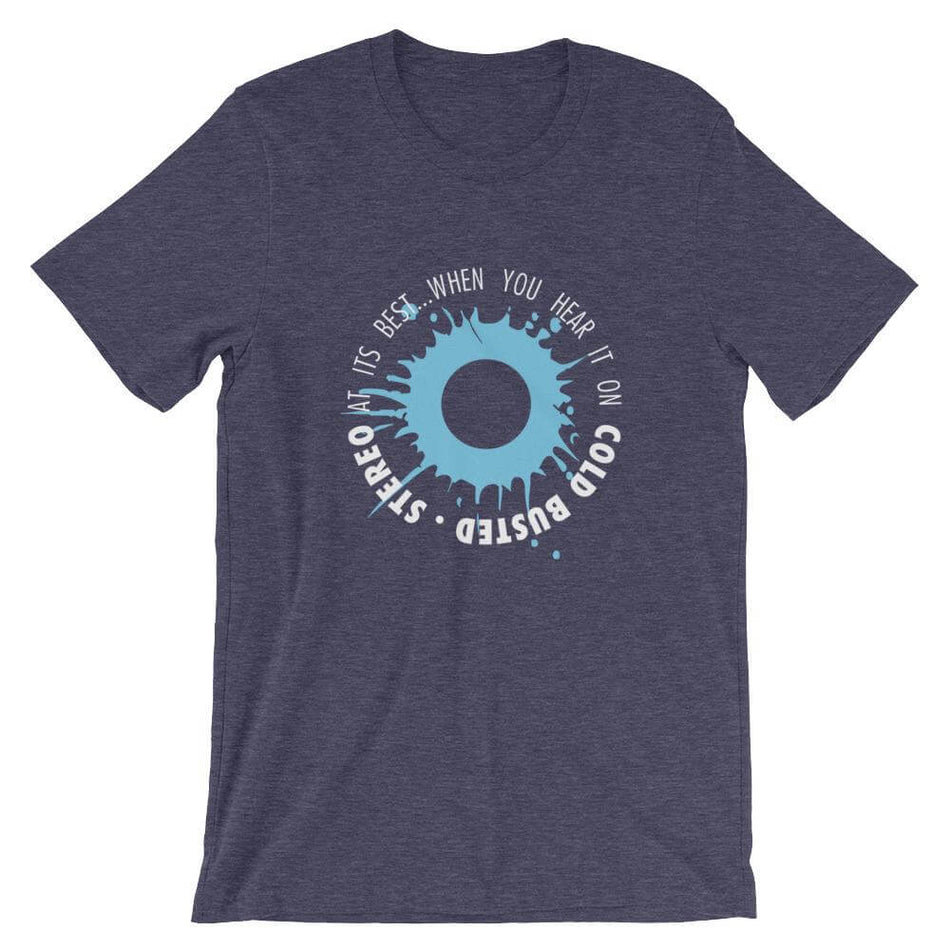 Cold Busted 2019 Logo T-Shirt - Heather Midnight Navy - XS - Cold Busted
