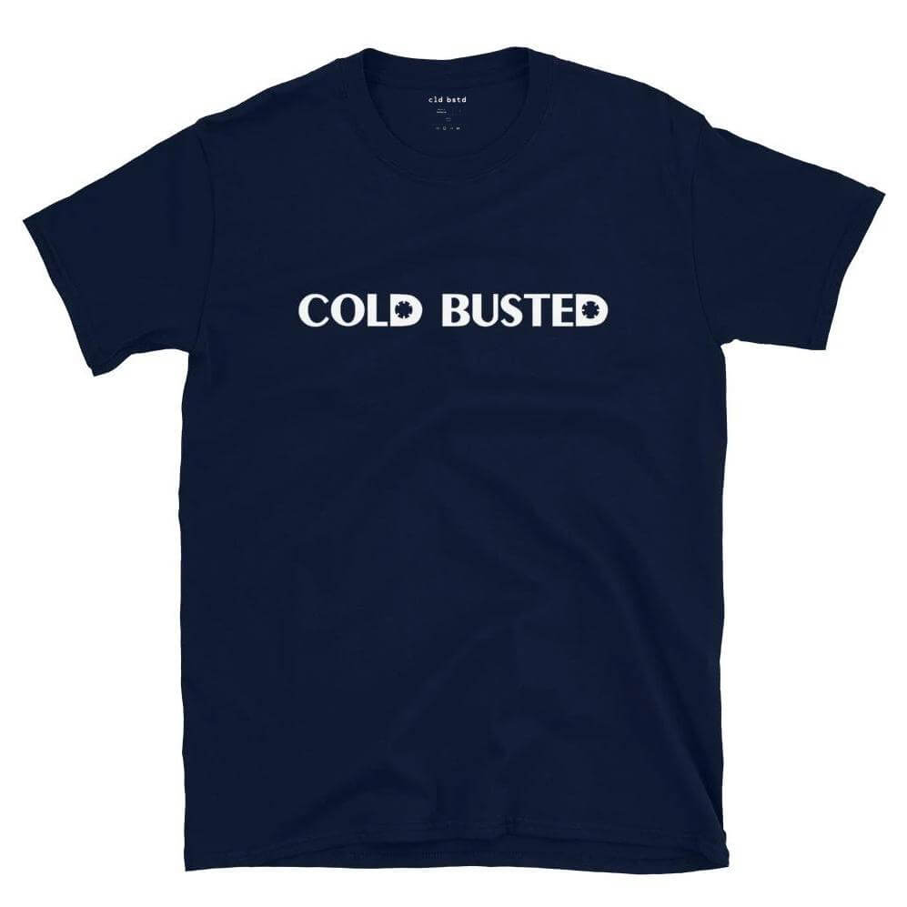 Cold Busted Cassette Short-Sleeve Unisex T-Shirt - Navy - S - Cold Busted