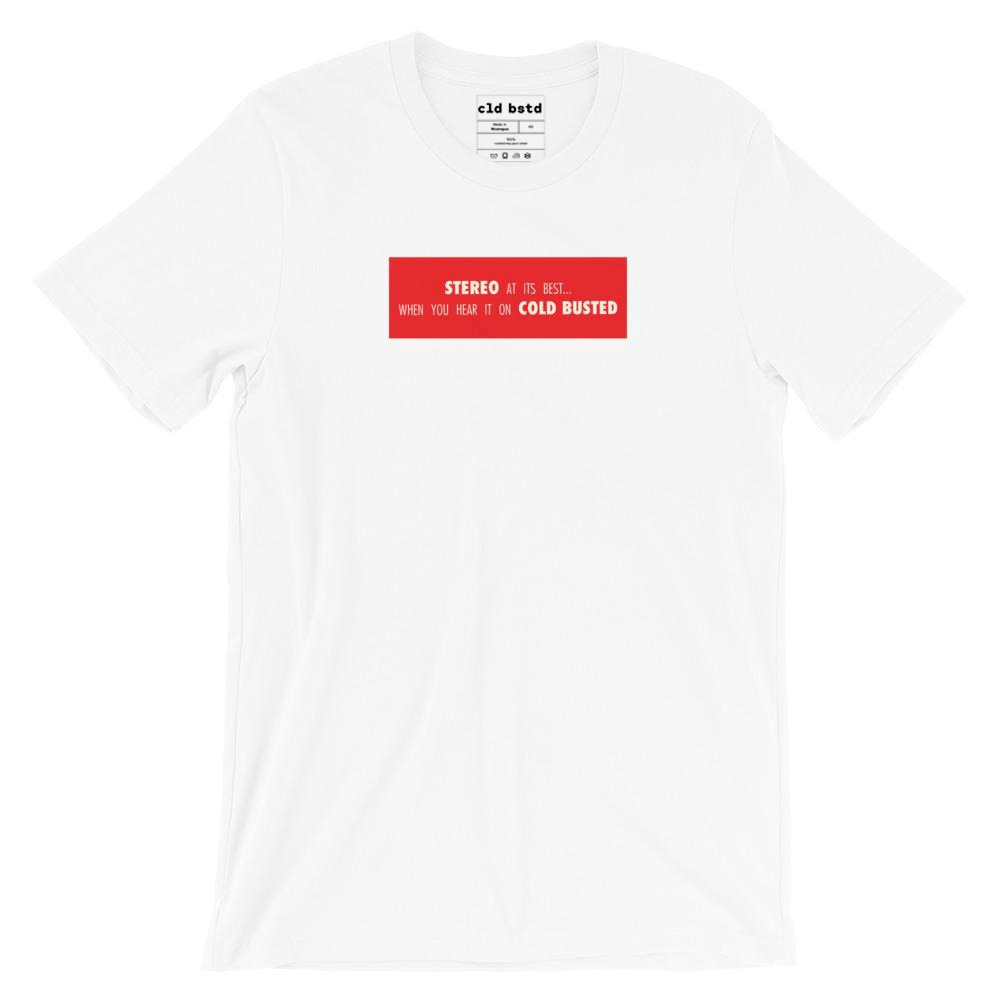Cold Busted STEREO At Its Best...Red 2019 T-Shirt - XS - Cold Busted