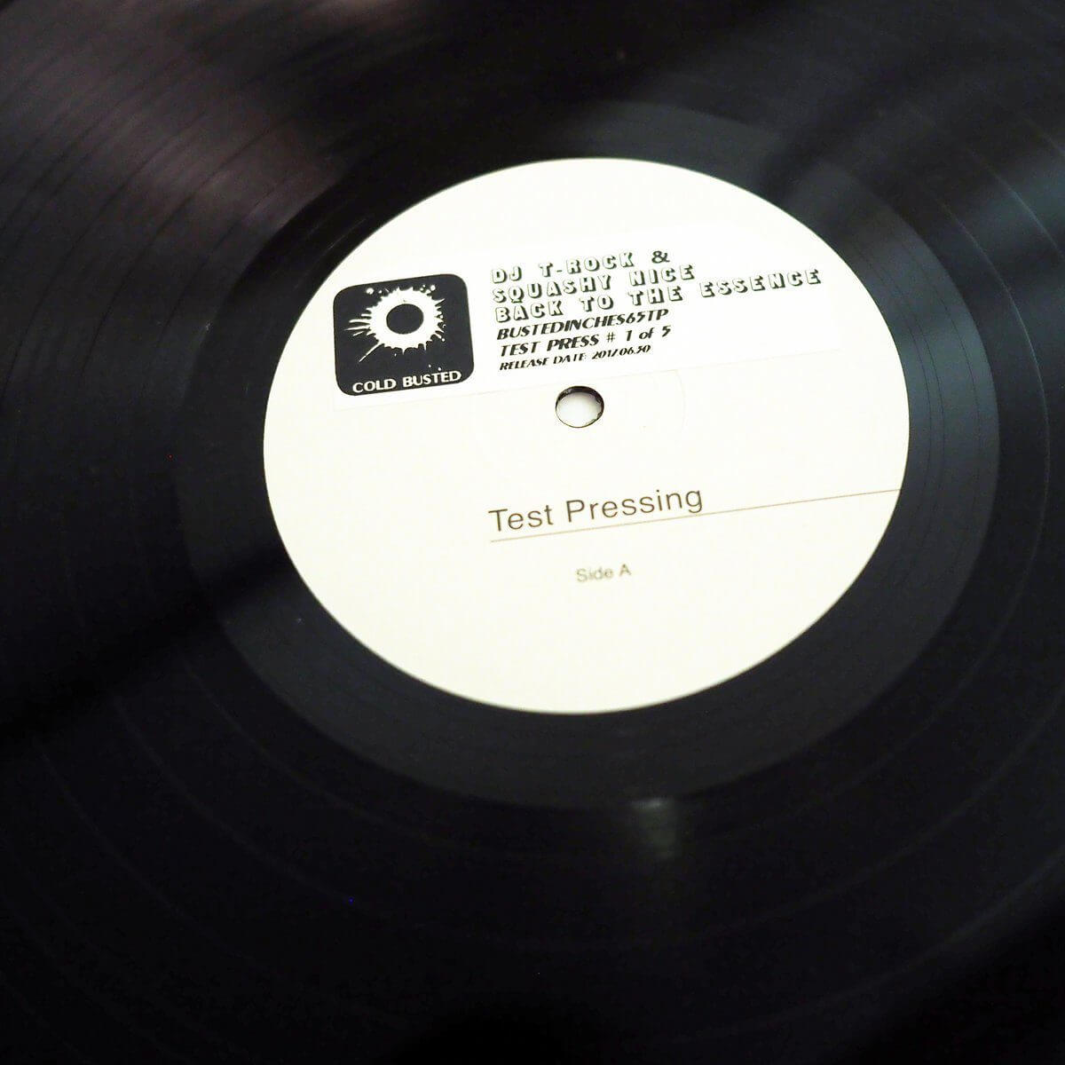 DJ T-Rock & Squashy Nice - Back To The Essence - Limited Edition 12 Inch Vinyl Test Pressing - Cold Busted