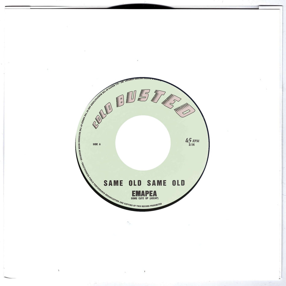 Emapea - Same Old Same Old / Drop The Bass - Limited Edition 7 Inch Vinyl - Cold Busted
