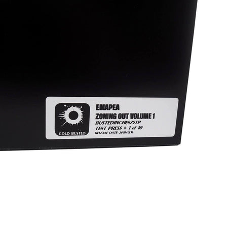 Emapea - Zoning Out Volume 1 - Limited Edition 12 Inch Vinyl Test Pressing - Cold Busted