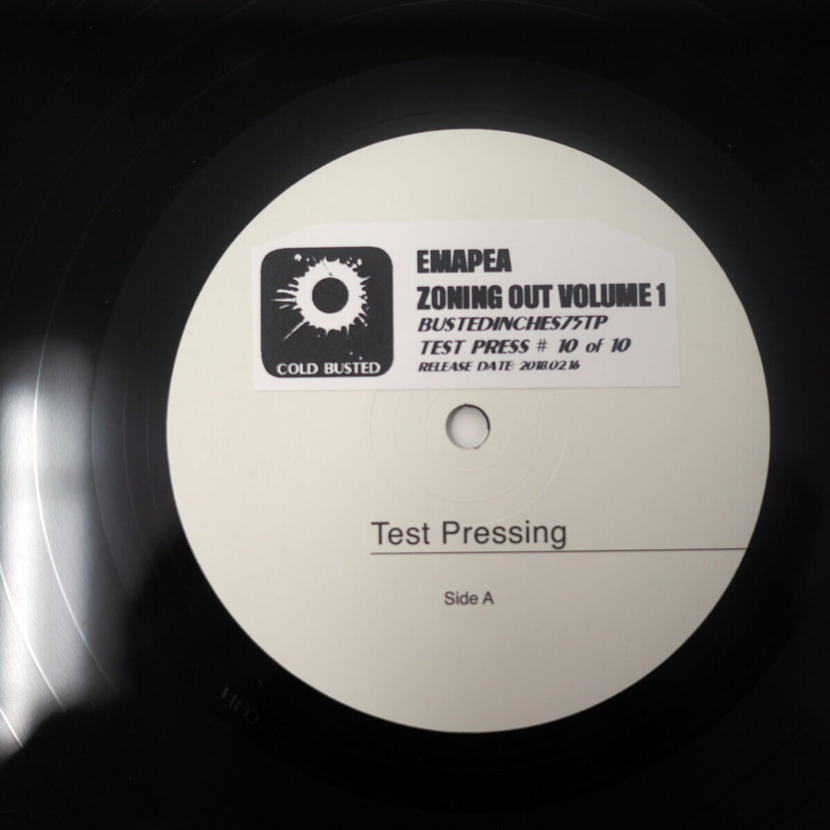 Emapea - Zoning Out Volume 1 - Limited Edition 12 Inch Vinyl + Autographed Flexi-disc Test Pressings - Cold Busted