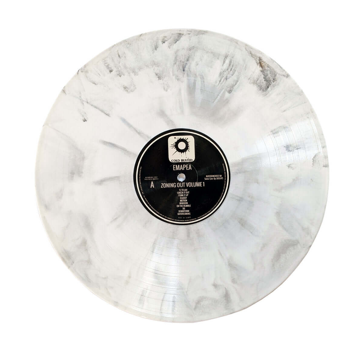 Emapea - Zoning Out Volume 1 - Limited Edition Black and White Marbled Colored 12 Inch Vinyl - Cold Busted