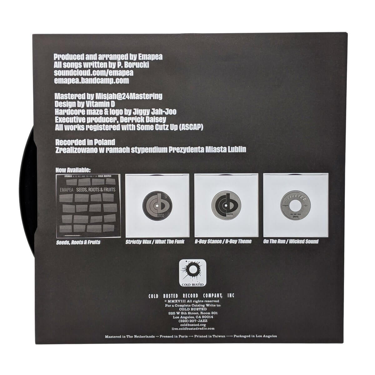 Emapea - Zoning Out Volume 1 - Limited Edition 12 Inch Vinyl - Cold Busted