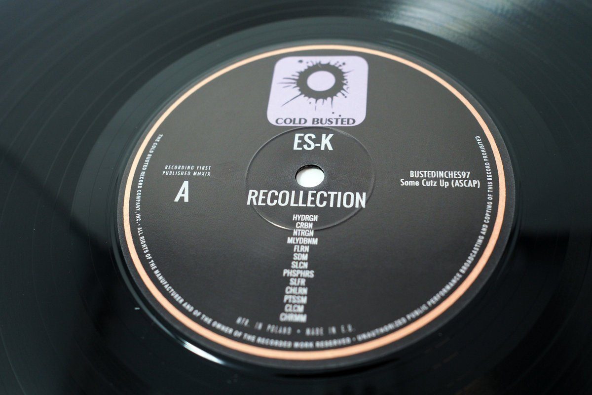 Es-K - ReCollection - Limited Edition 12 Inch Vinyl - Cold Busted