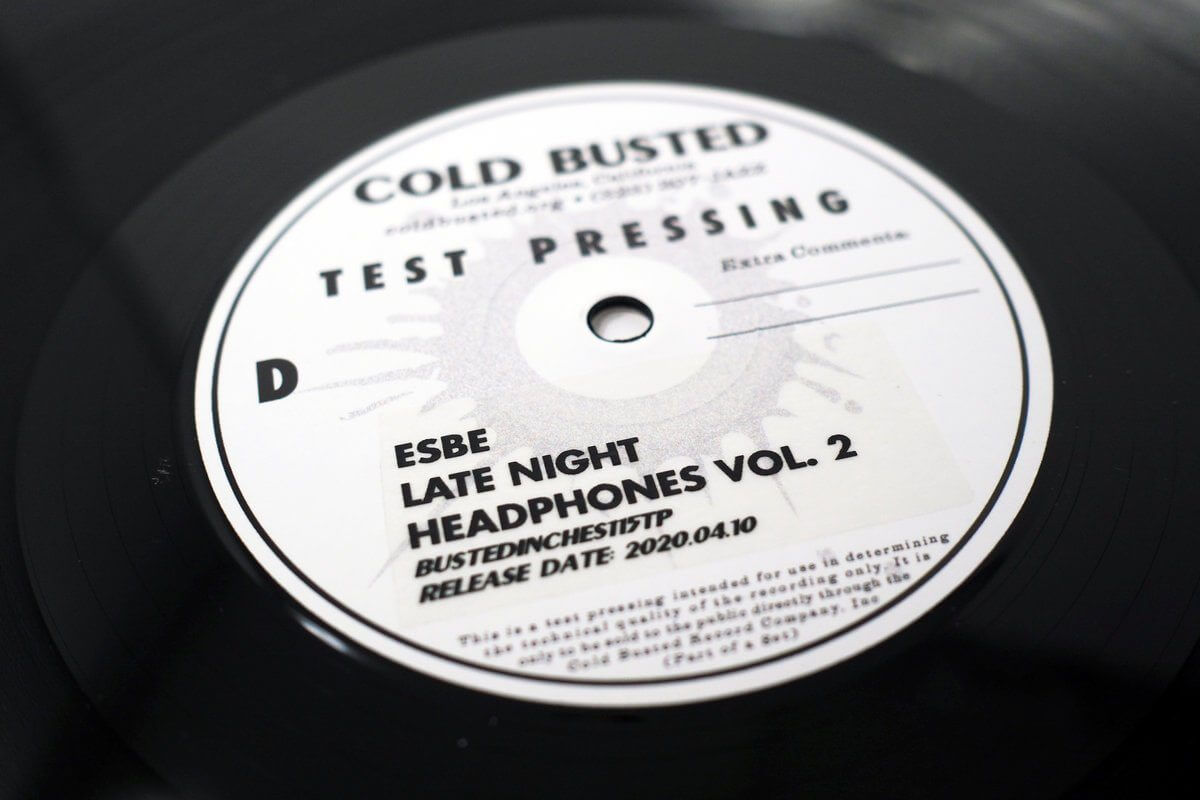 Esbe - Late Night Headphones Vol. 2 - Limited Edition Double 12 Inch Vinyl Test Pressing - Cold Busted