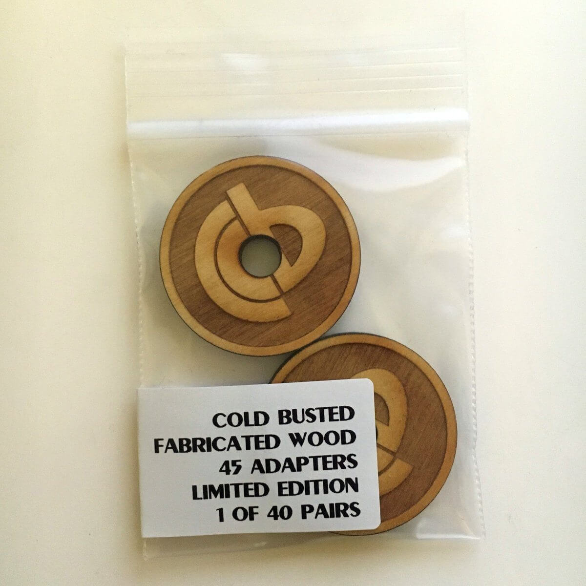 45 Stack Adapter Fabricated Wood 45 Adapters - Cold Busted – COLD BUSTED