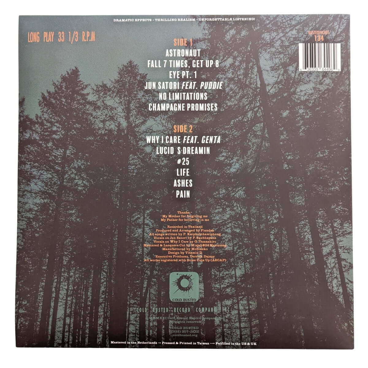 Fiendsh - Hayashi Reborn - Limited Edition 12 Inch Vinyl - Cold Busted