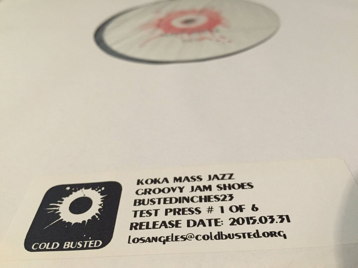 Koka Mass Jazz - Groovy Jam Shoes - Limited Edition 12 Inch Vinyl Test Pressing - Cold Busted