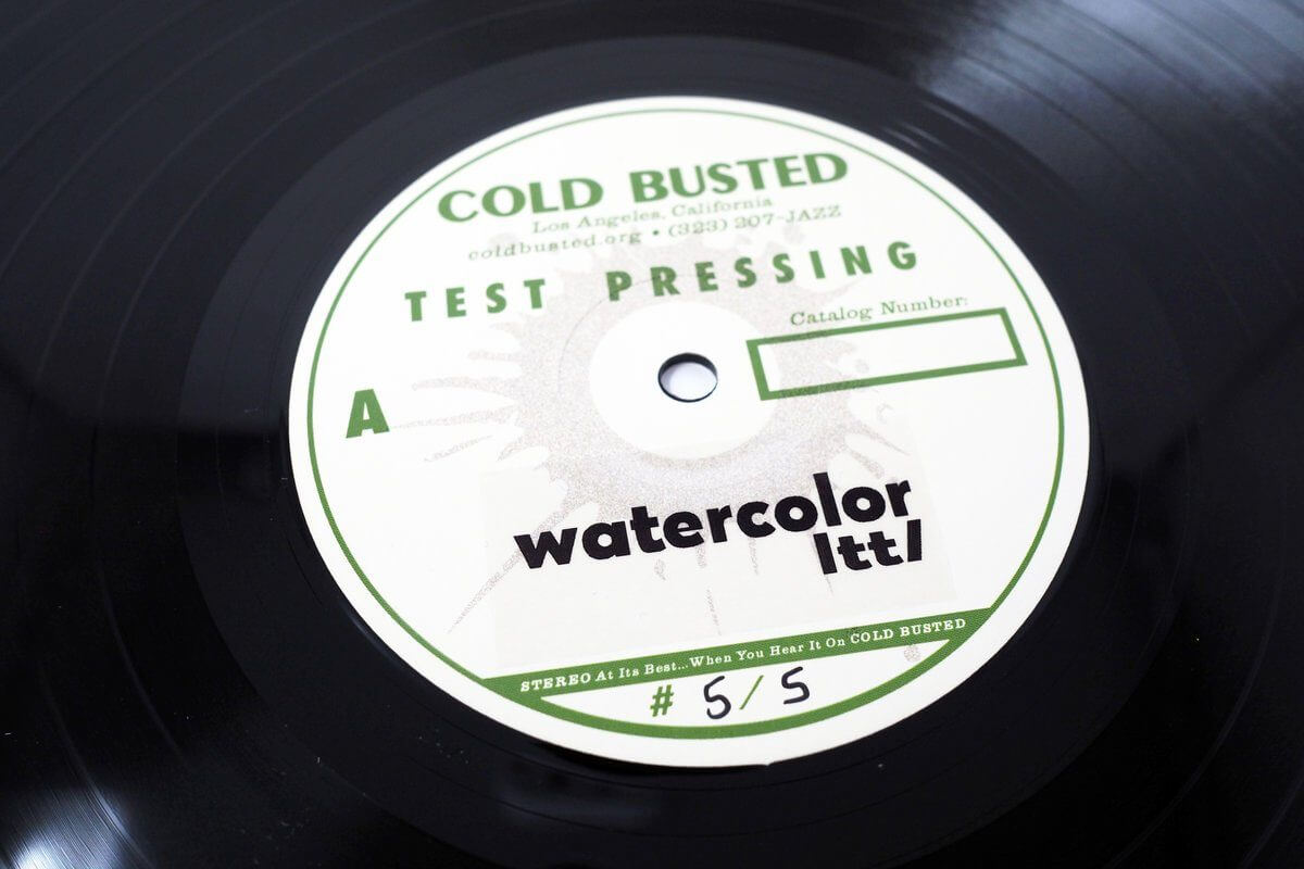 LTTL - Watercolor - Limited Edition 12 Inch Vinyl Test Pressing - Cold Busted