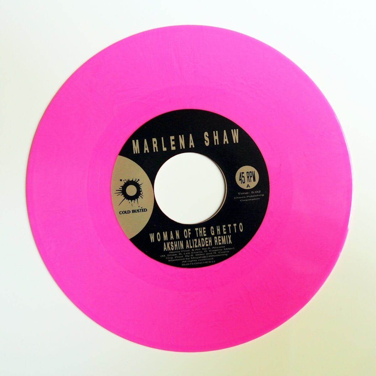 Marlena Shaw - Woman of the Ghetto (Akshin Alizadeh Mixes) - Limited Edition Pink 7 Inch Vinyl (7th Pressing) - Cold Busted