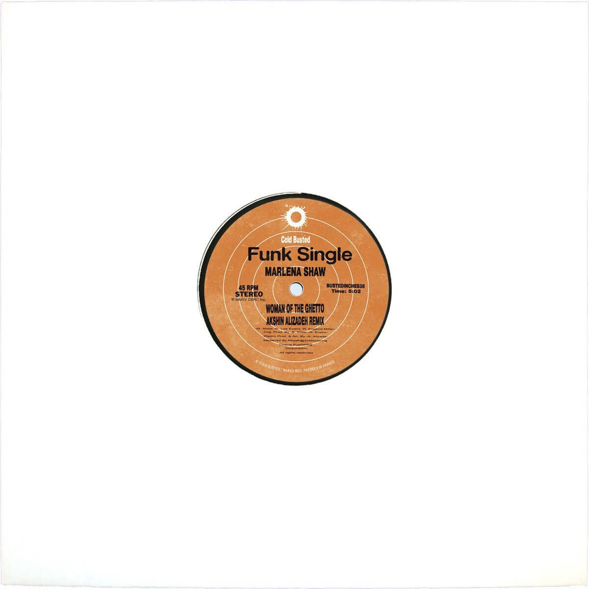 Marlena Shaw - Woman of the Ghetto (Akshin Alizadeh Mixes) - Limited Edition 12 Inch Vinyl (6th Pressing) - Cold Busted