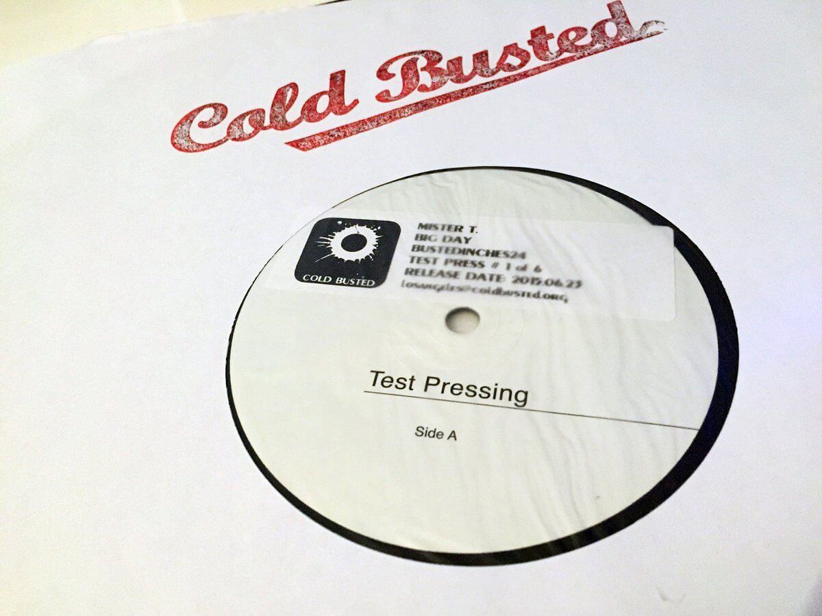 Mister T. - Big Day - Limited Edition 12 Inch Vinyl Test Pressing - Cold Busted
