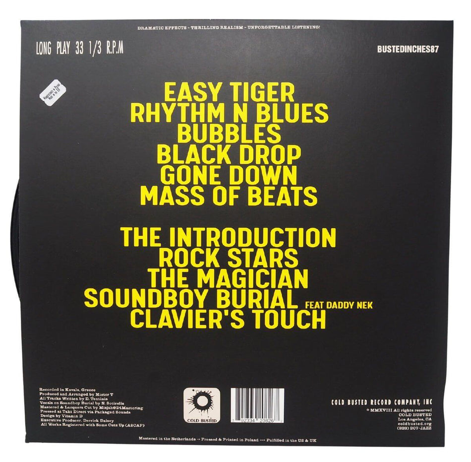Mister T - Black Drop - Limited Edition 12 Inch Vinyl - Cold Busted