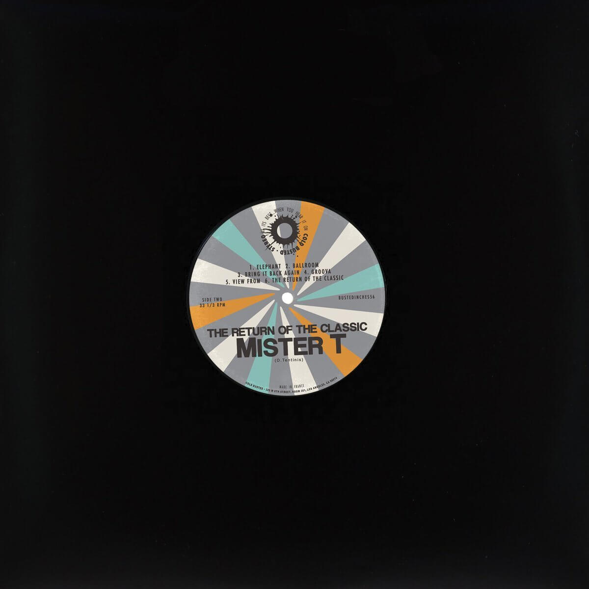 Mister T. - The Return Of The Classic - Limited Edition 12 Inch Vinyl - Cold Busted