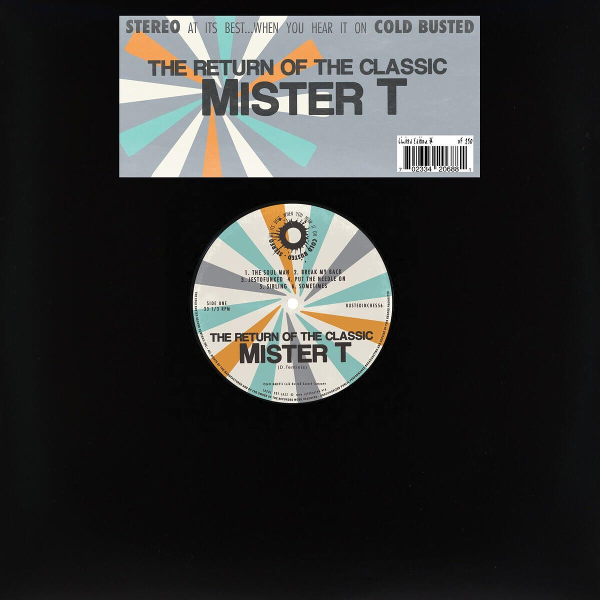 Mister T. - The Return Of The Classic - Limited Edition 12 Inch Vinyl - Cold Busted