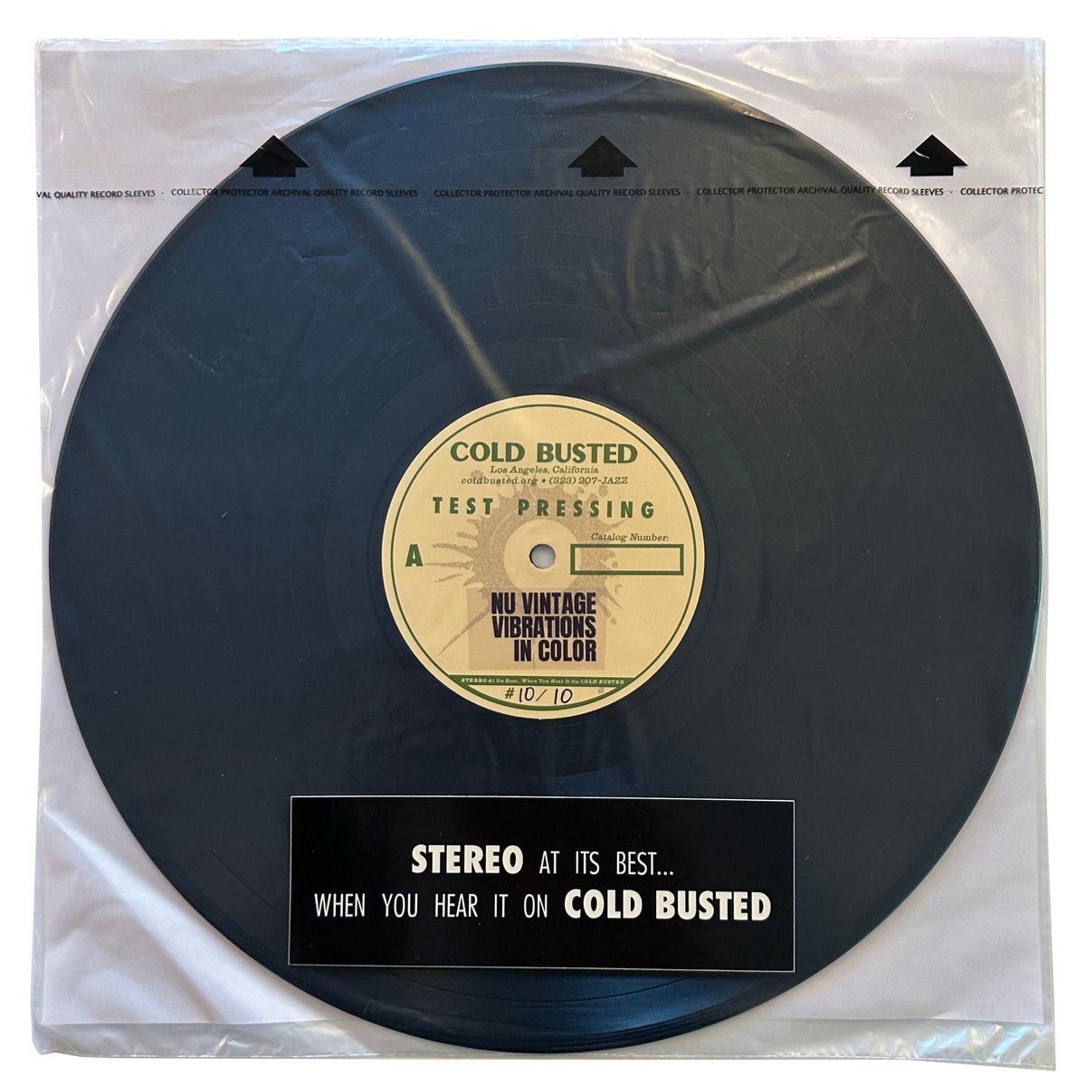 Nu Vintage - Vibrations In Color - Limited Edition 12 Inch Vinyl Test Pressing - Cold Busted