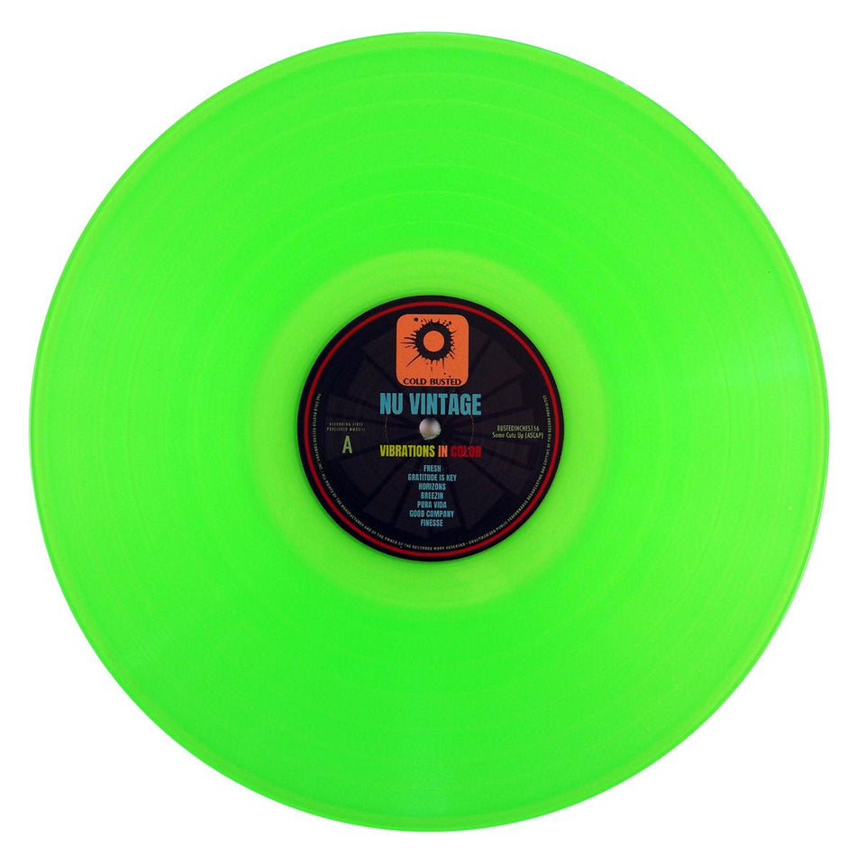 Nu Vintage - Vibrations In Color - Limited Edition Transparent Fluorescent Green 12 Inch Vinyl - Cold Busted