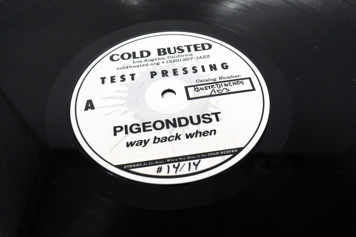 Pigeondust - Way Back When - Limited Edition Double 12 Inch Vinyl Test Pressing - Cold Busted