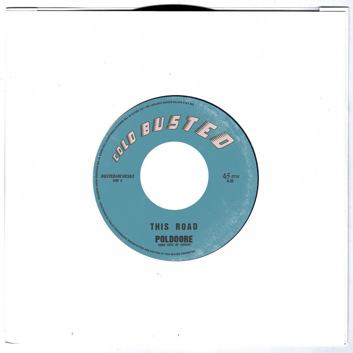Poldoore & Emapea - This Road / Rudeboy - Limited Edition 7 Inch Vinyl - Cold Busted