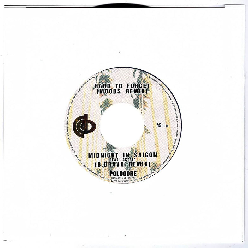 Poldoore - Hard To Forget / Midnight In Saigon Remixes - Limited Edition 7 Inch Vinyl - Cold Busted