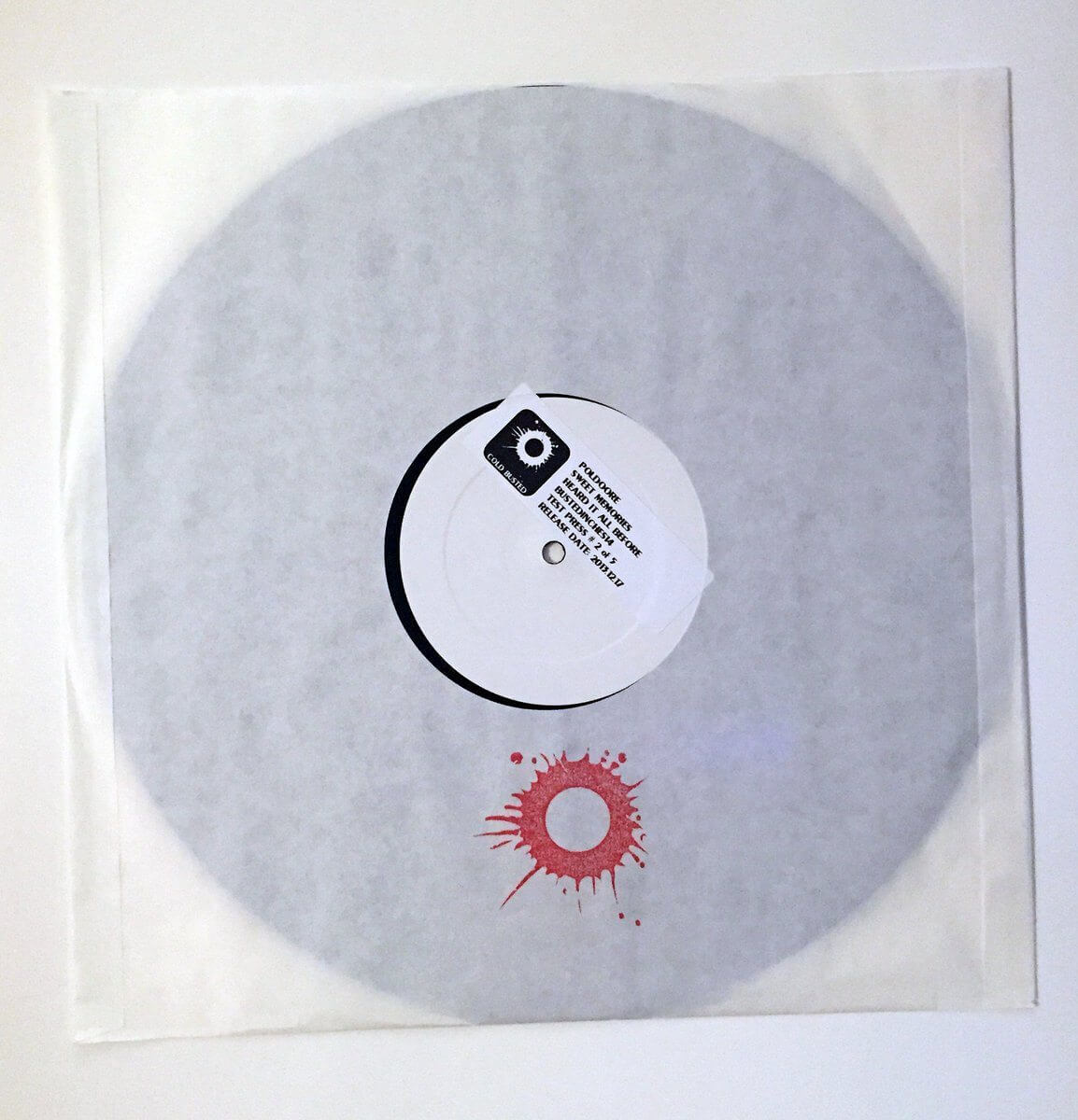 Poldoore - Sweet Memories - Limited Edition 12 Inch Vinyl Test Pressing - Cold Busted